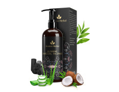 Avimee Herbal Kunwar Charcoal Face Wash I For Oil & Dust Free Skin That Glows From Within | Deep Cleaning With Activated Charcoal & Neem Extracts | 400 ml