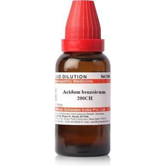 Dr Willmar Schwabe India Acidum Benzoicum 200 CH,30ML (Pack of 2)