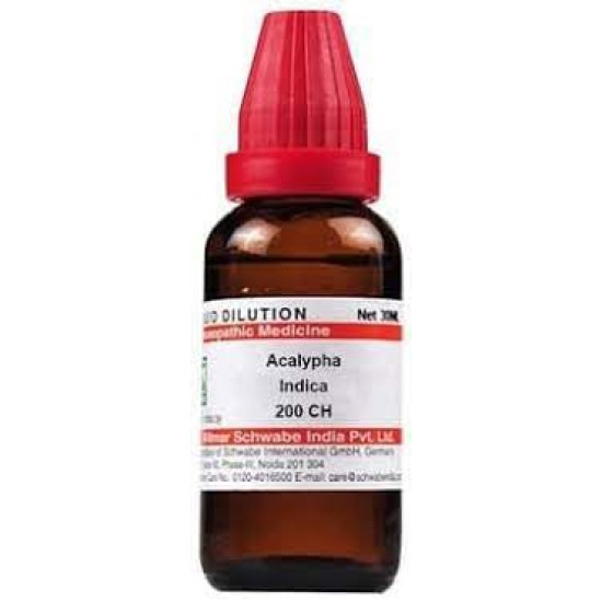 Dr Willmar Schwabe India Acalypha Indica 200 CH, 30ML (Pack of 2)