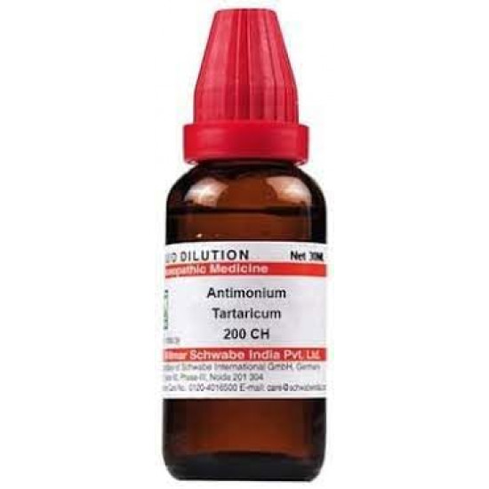 Dr Willmar Schwabe India Antimonium Tartaricum 200 CH, 30ML (Pck of 2)