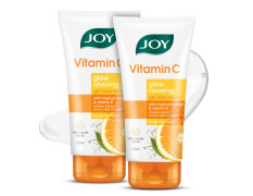 Joy Vitamin C Brightening Face Wash For Bright and Glowing Face 150ml x 2 | Fades Blemishes and Restores Skin Barrier | Gentle Cleanser for All Skin Types