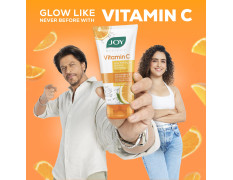 Joy Vitamin C Brightening Face Wash For Bright and Glowing Face 150ml x 2 | Fades Blemishes and Restores Skin Barrier | Gentle Cleanser for All Skin Types