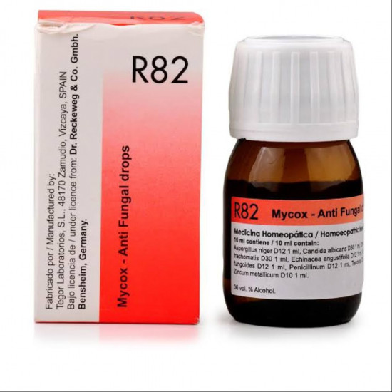 alc-10 Dr Reckeweg R82 Antifungal Drops Homeopathic - 30ml X 2 Bottles | 2 MONTHS Pack RELIEF