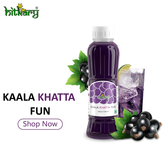 Hitkary Syrup - Kaala Khatta Fun Fruit, 700ml