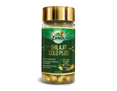 Zandu Shilajit Gold Plus| | 100% Pure Himalayan Shilajit + 24K Gold + 9 powerful herbs | Enhances strength, stamina, vigour, vitality and power | Scientifically tested advanced formula | 60 Caps