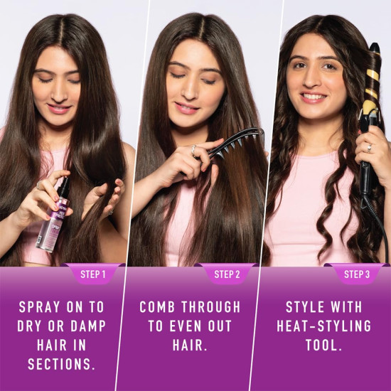 Streax Heat Protectant Spray for Hair - 100 ml, Hair Styling Spray for Women & Men I Heat Protection Spray from heat|Heat protection serum|Protection upto 250°C & 2X Less Hair Breakage Streax Heat Protectant Spray for Hair - 100 ml, Hair Styling Spray for Women & Men I Heat Protection Spray from heat|Heat protection serum|Protection upto 250°C & 2X Less Hair Breakage