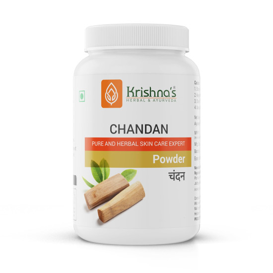 Krishna's Chandan Powder - 100 g | Preservative Free - For Face Pack & Skin Care