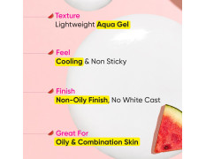 Dot & Key Watermelon Hyaluronic Cooling Sunscreen SPF 50 PA+++ Combo (Pack of 2, 50gm each) | For Oily, Normal & Combination Skin | UV + Blue Light Protection | Lightweight | No White Cast