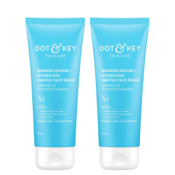 Dot & Key Barrier Repair Hydrating Gentle Face Wash Combo Pack of 2 - Ultra Mild & Hydrating Cleanser