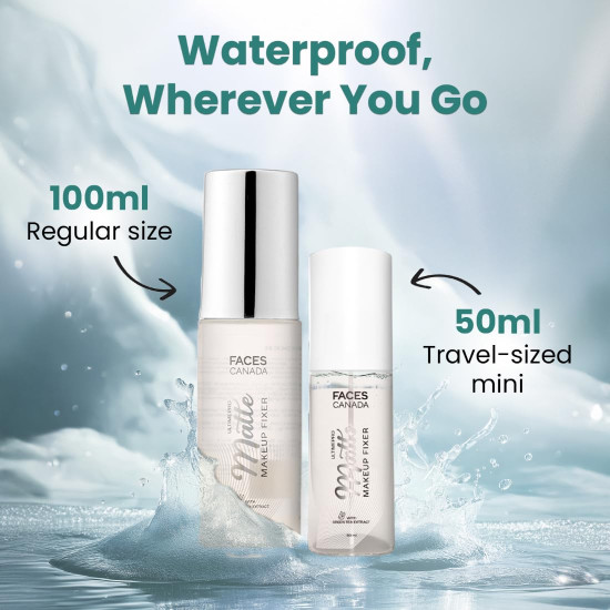 FACESCANADA Ultime Pro Matte Makeup Fixer,100Ml|Long Lasting Makeup Setting Spray|Keeps Makeup Intact|Flawless Matte Finish|Hydrates,Soothes&Refreshes Skin|Non Drying&Controls Oil,1 Count