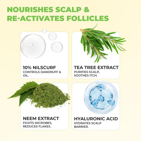 Avimee Herbal Scalptone Dandruff Serum | Anti dandruff hair serum | Helps with Dandruff and Nourishes Scalp | For Men & Women | 25 ml