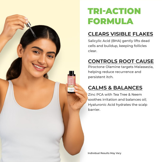 Avimee Herbal Scalptone Dandruff Serum | Anti dandruff hair serum | Helps with Dandruff and Nourishes Scalp | For Men & Women | 25 ml