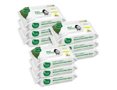 Mother Sparsh Natural Care Baby Wipes 60 Pcs (Pack of 9) I 100% Plant Made Fabric From Forest Land | Fresh+Cleanse (with Cucumber) Plant Powered Wet Wipes For Baby I Cotton Cloth Like Bigger Sheets