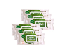 Mother Sparsh Natural Care Baby Wipes 60 Pcs (Pack of 6) I 100% Plant Made Fabric From Forest Land | Gentle + Cleanse (with Grapefruit) Wet Wipes For Baby I Cotton Cloth Like Bigger Sheets