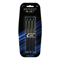 Pentonic G-RT 0.7 mm Gel Pen Blister Pack | Blue Ink | Pack of 3