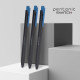 Pentonic 0.7mm Switch Retractable Ball Point Pen | Blue Ink | Pack of 10