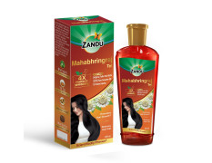 Zandu Mahabhringraj Tel (200ml): Original Hair Oil with 100% Pure Sesame Oil | 4X Power of Bhringraj | Scientifically Proven | 13 Potent Herbs | Hair Fall Control, No Parabens, Harmful Chemicals