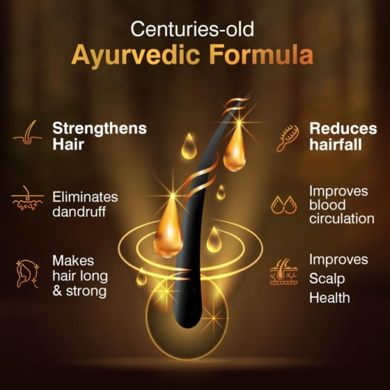 Zandu Mahabhringraj Tel (200ml): Original Hair Oil with 100% Pure Sesame Oil | 4X Power of Bhringraj | Scientifically Proven | 13 Potent Herbs | Hair Fall Control, No Parabens, Harmful Chemicals