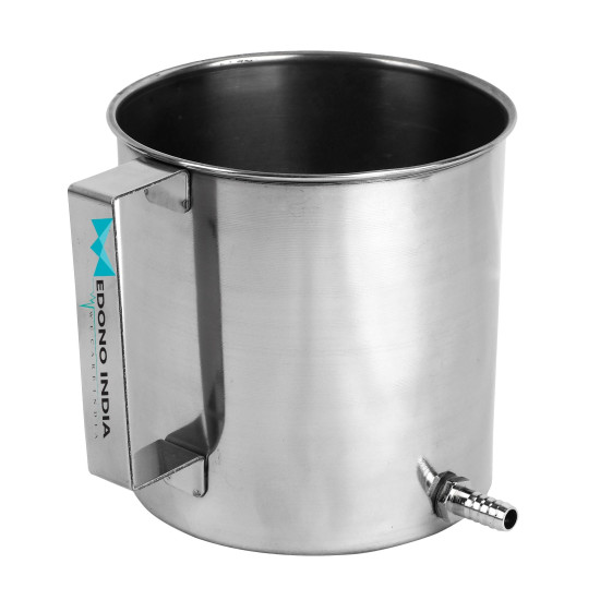 Medono India Stainless Steel Enema Pot  (Niruha Basti) with Tube & Nozzles, 1.5L - Eco-friendly, Sturdy & Durable