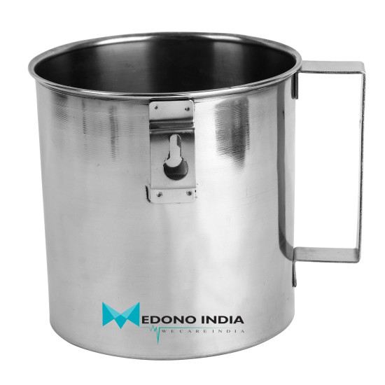 Medono India Stainless Steel Enema Pot  (Niruha Basti) with Tube & Nozzles, 1.5L - Eco-friendly, Sturdy & Durable