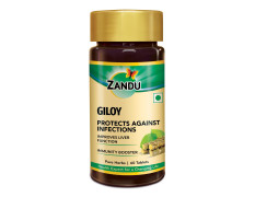 Zandu Giloy Tablets with 100% Pure Giloy Extract | Ayurvedic Immunity Booster | Protects against Infections | Improves Liver Function |100% Ayurvedic & Vegetarian (60 Tabs)