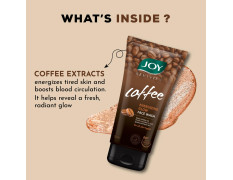 Joy Tan Removal Exfoliating Coffee Face Wash (2X150ml) | Energizes Dull Skin & Reduces Puffiness | Deep Cleansing Exfoliating Face Wash for All Skin Types, Men & Women (300ml Combo Pack of 2)