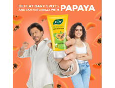 Joy Skin Fruits Spots & Tan Clear Face Wash 150ml x2 | Enriched with Papaya & Vitamin C + A | For Healthy Glowing skin | Suitable for All Skin Types