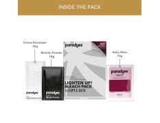 Paradyes Lighten Up! Bleach Pack Sample Box with Free Ruby Wine Color Sample