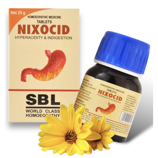 SBL Nixocid Tablets Homeopathy (25g) SBL Nixocid Tablets Homeopathy (25g)