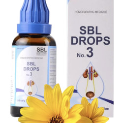 SBL Drops No 3 Urinary Track Infection (30ml) - Set of 1 Bottle