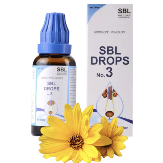 SBL Drops No 3 Urinary Track Infection (30ml) - Set of 1 Bottle