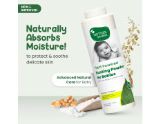 Mother Sparsh Plant Powered Dusting Powder For Babies - 330g | Talc Free Baby Powder With Corn Starch & Oat Powder