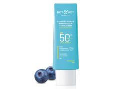 Dot & Key Blueberry Hydrate Barrier Repair Sunscreen SPF 50+, PA++++ | For Dry & Sensitive Skin | Non - Greasy Finish | No White Cast | UV & Blue Light Protection | Broad Spectrum| 80g