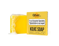 GHAR SOAPS Kojic Acid 2% Soap with Niacinamide | For Pigmentation, Sun Damage, Brightening Underarm & Minimizes Dark Spot | Soap for Men & Women | Suitable for All Skin Types | (Pack of 1) (100 g)