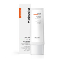 Minimalist Fluid Sunscreen SPF 50 PA++++ | Clinically Tested in US (In-Vivo) | No White Cast | Broad Spectrum | Lightweight, Water & Sweat Resistant | For Women & Men | 50ml