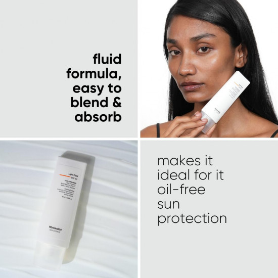 Minimalist Fluid Sunscreen SPF 50 PA++++ | Clinically Tested in US (In-Vivo) | No White Cast | Broad Spectrum | Lightweight, Water & Sweat Resistant | For Women & Men | 50ml