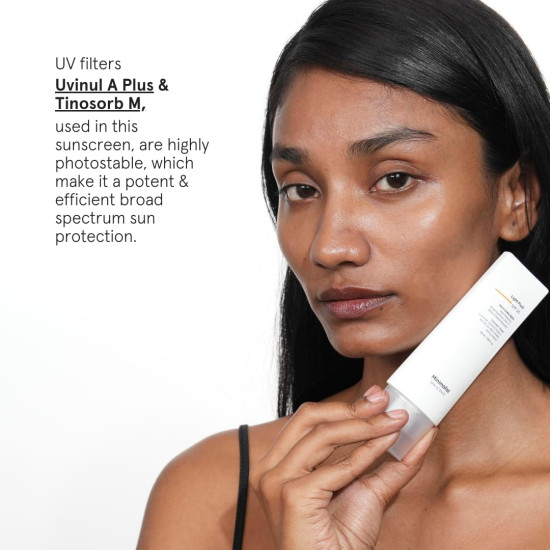 Minimalist Fluid Sunscreen SPF 50 PA++++ | Clinically Tested in US (In-Vivo) | No White Cast | Broad Spectrum | Lightweight, Water & Sweat Resistant | For Women & Men | 50ml