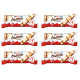 Kinder Bueno White Chocolate With Crunchy Hazelnut Pieces Perfect Balance of sweetness Creamy And Delicious Each 39gm (Pack Of 6)