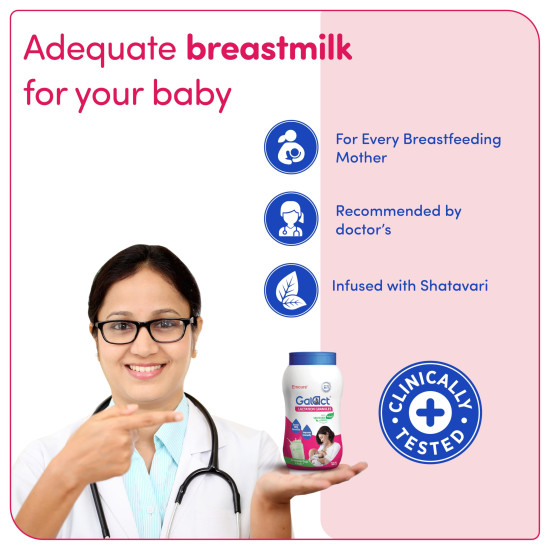 Galact Shatavari Supplement |Lactation Granules to Increase Breast Milk | Nourishes Lactating Mothers | Promotes Postnatal Recovery & Energy | Elaichi Flavour 400 G|2 Scoops Per Serving With Milk | From Emcure Pharmaceuticals Ltd