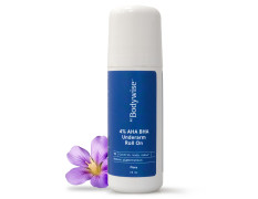 Be Bodywise 4% AHA BHA UnderArm Roll On 75ml | 2% Lactic Acid, 1% Mandelic Acid, 1% Salicylic acid | Prevents Body Odour & Pigmentation | Fresh Floral Fragrance | Alcohol & Aluminum Free