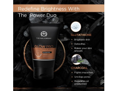 The Man Company Glow Pro Face Wash for Man - 100ml | Enriched with Glutathione, Charcoal | Instant Glow, Deep Cleansing & Evens Skin Tone | Men's Face Wash for Dry Skin | Toxin Free