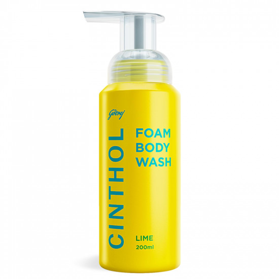 Cinthol Lime Foam Body Wash (200ml) | Unique Foam Formula for Moisturized & Irresistibly Soft Skin | Suitable for All Skin Types
