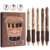 FunBlast Gel Pens for Writing, 5 Pcs Gel Pen with Comfortable and soft Grip for Smooth Writing, Kawaii Pens, Stationery for School & Office, Birthday Return Gift, Blue Ink