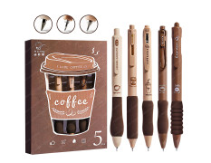 FunBlast Gel Pens for Writing, 5 Pcs Gel Pen with Comfortable and soft Grip for Smooth Writing, Kawaii Pens, Stationery for School & Office, Birthday Return Gift, Blue Ink