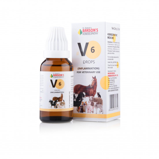 Bakson Veterinary | V6 Inflammation Drops | 30ml