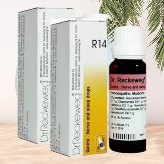 Dr Reckeweg R14 Homeopathic Medicine Quieta - Homeopathic Medicine 22ml, Pack of 2