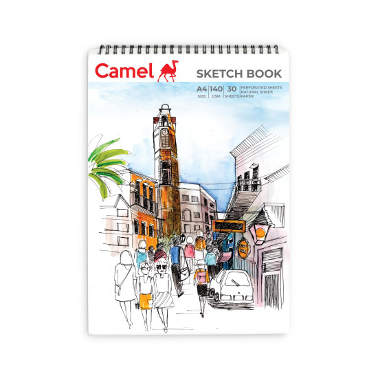 Camel 140 GSM A4 Sketch Book, 30 Sheets
