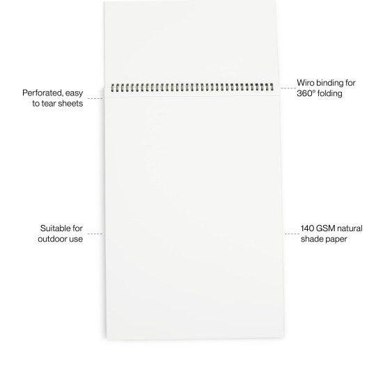 Camel 140 GSM A4 Sketch Book, 30 Sheets