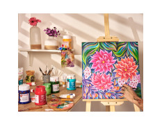 Camel Artist Acrylic Colours 24 Shades, 9ml with 2 Artist Brushes