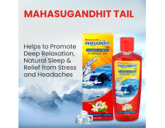 Baidyanath Mahasugandhit Tail (500 ml) – Ayurvedic Oil | Helps To Calms The Mind, Induces Deep Relaxation | For Natural Sleep, Relieves Stress, Anxiety, Tension And Headache